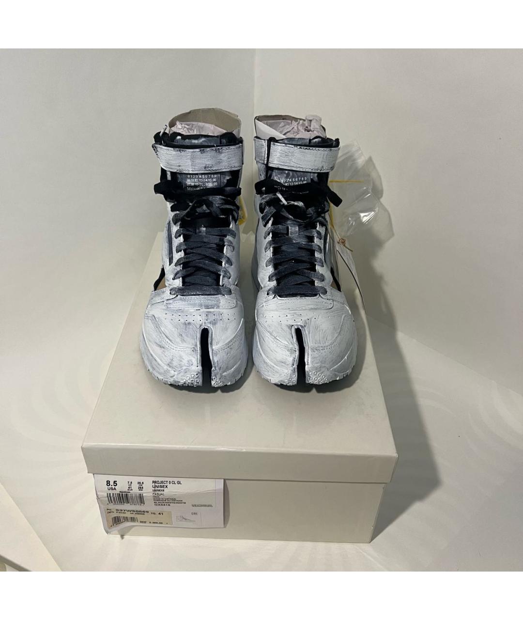 MAISON MARGIELA Белые кожаные кроссовки, фото 3