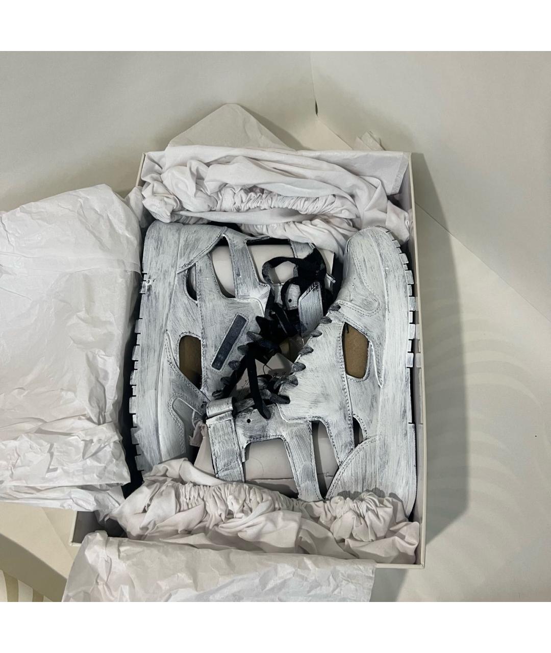 MAISON MARGIELA Белые кожаные кроссовки, фото 5