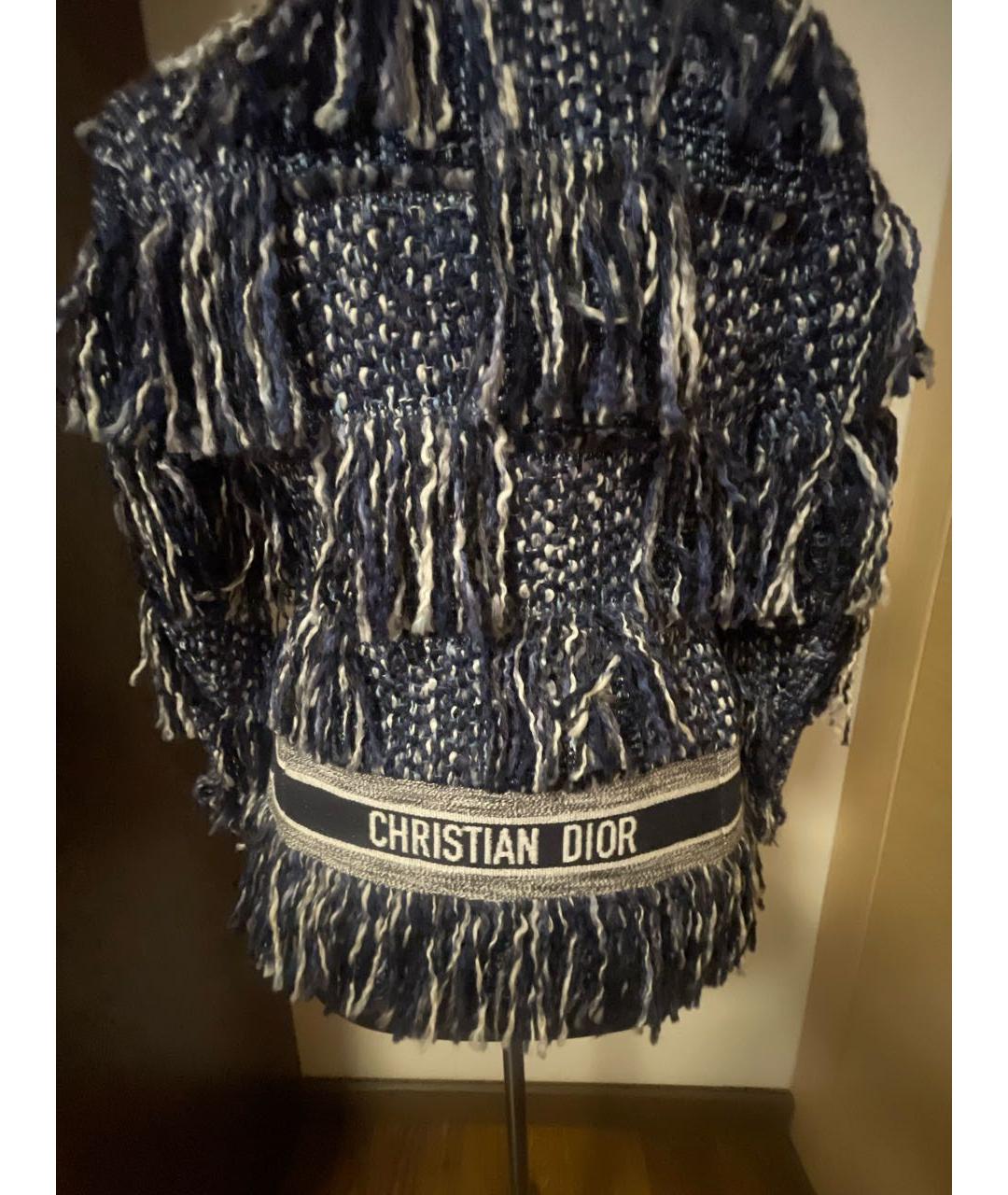 CHRISTIAN DIOR Синяя хлопковая куртка, фото 3