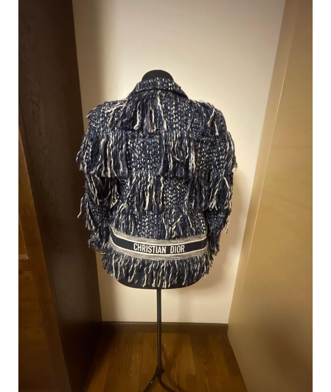 CHRISTIAN DIOR Синяя хлопковая куртка, фото 2