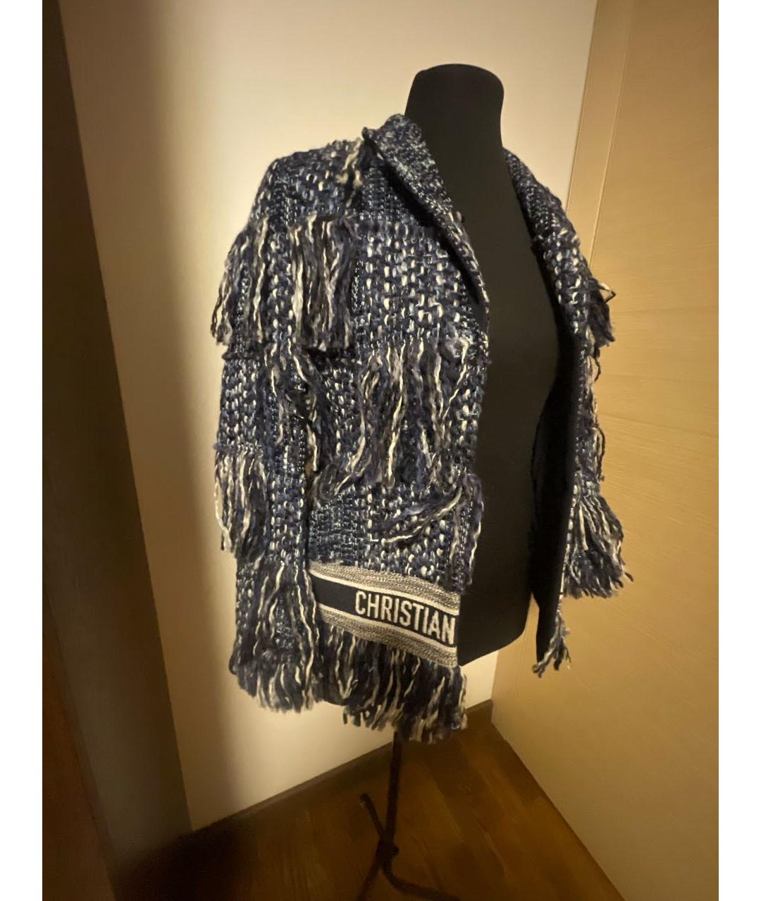 CHRISTIAN DIOR Синяя хлопковая куртка, фото 4