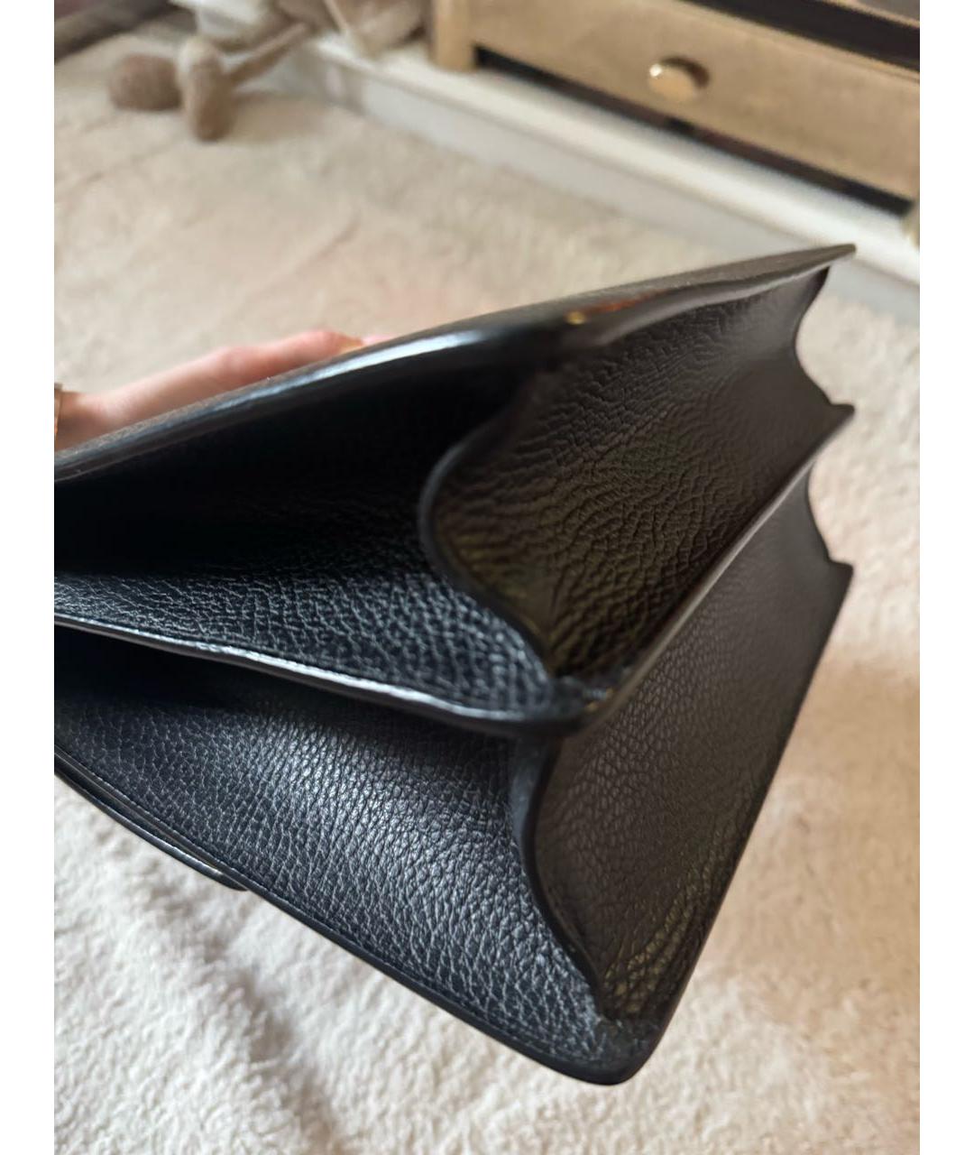 GUCCI Черная кожаная сумка с короткими ручками, фото 8