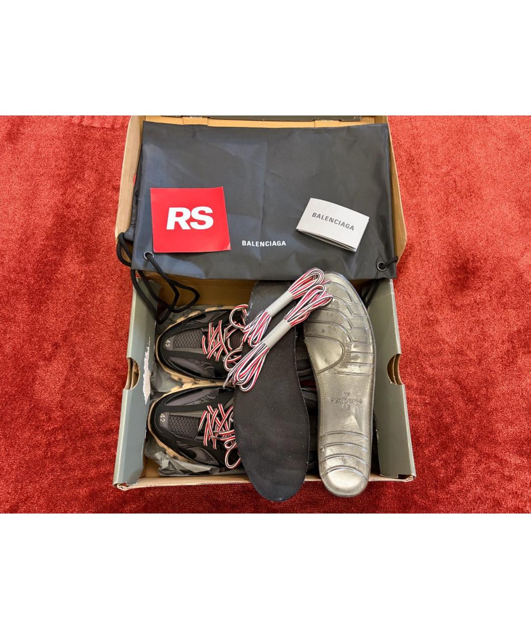 BALENCIAGA Мульти низкие кроссовки / кеды из искусственной кожи, фото 8