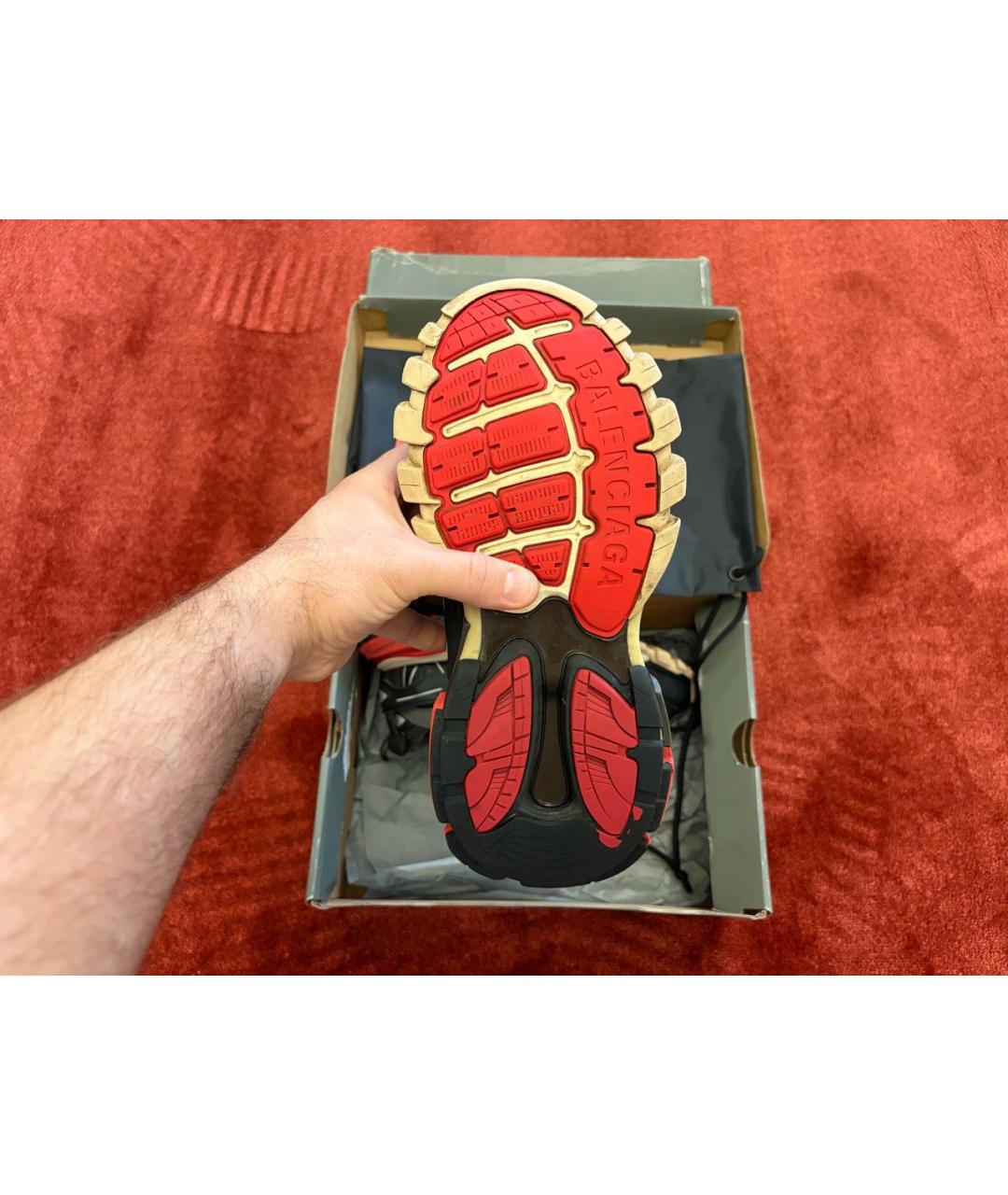 BALENCIAGA Мульти низкие кроссовки / кеды из искусственной кожи, фото 5