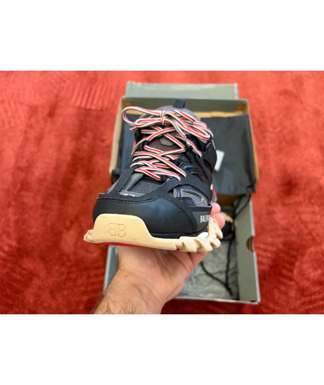 BALENCIAGA Мульти низкие кроссовки / кеды из искусственной кожи, фото 2