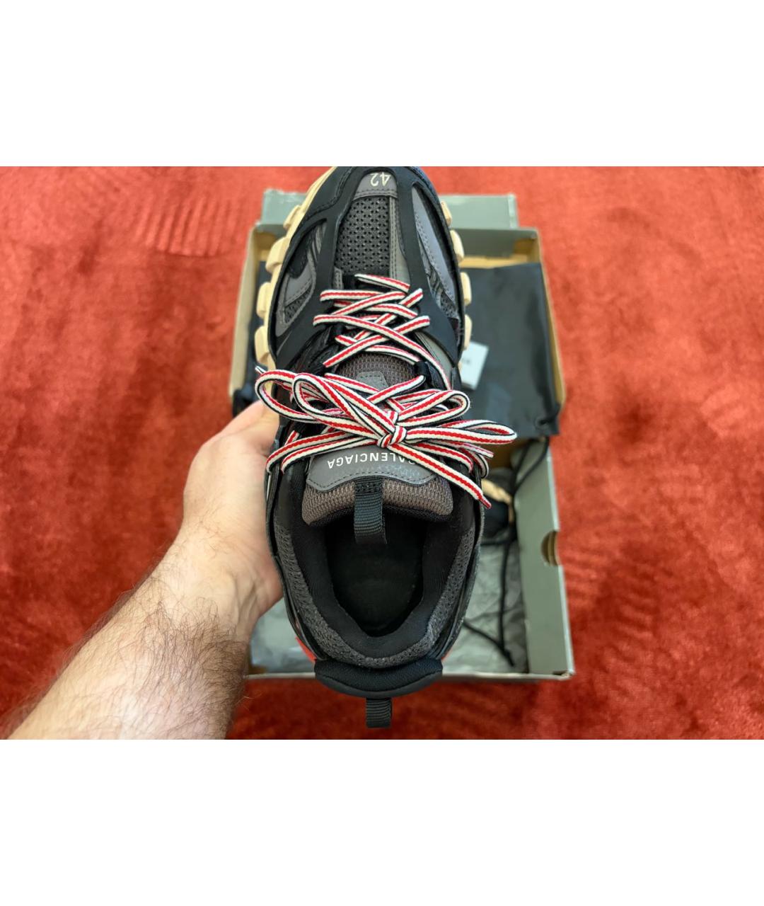 BALENCIAGA Мульти низкие кроссовки / кеды из искусственной кожи, фото 3