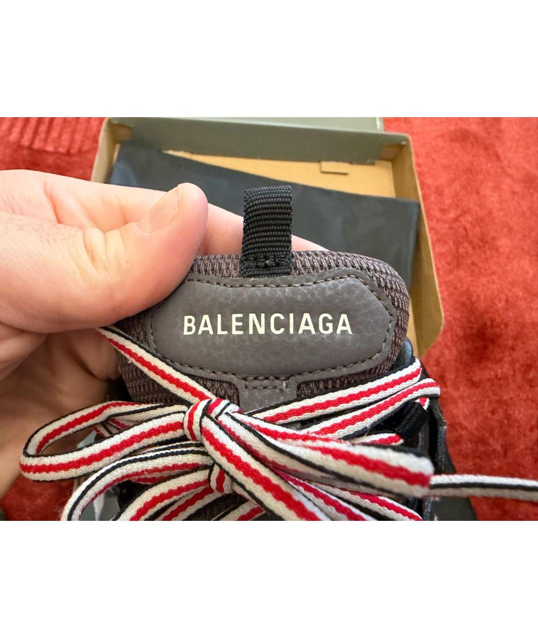 BALENCIAGA Мульти низкие кроссовки / кеды из искусственной кожи, фото 6
