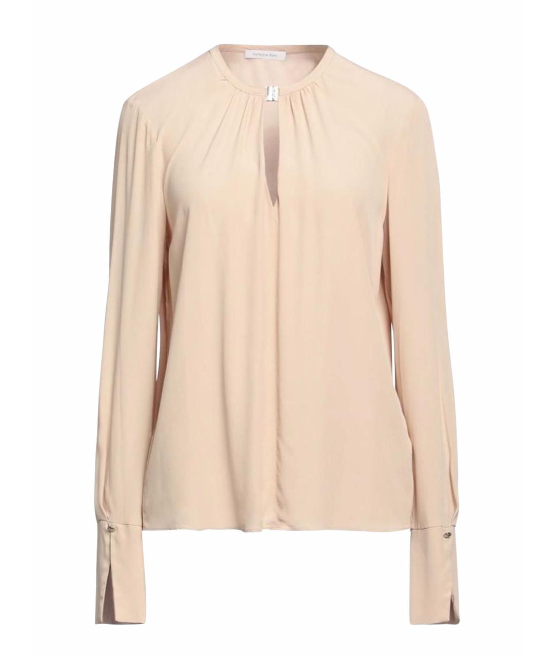PATRIZIA PEPE Бежевая вискозная блузы, фото 1