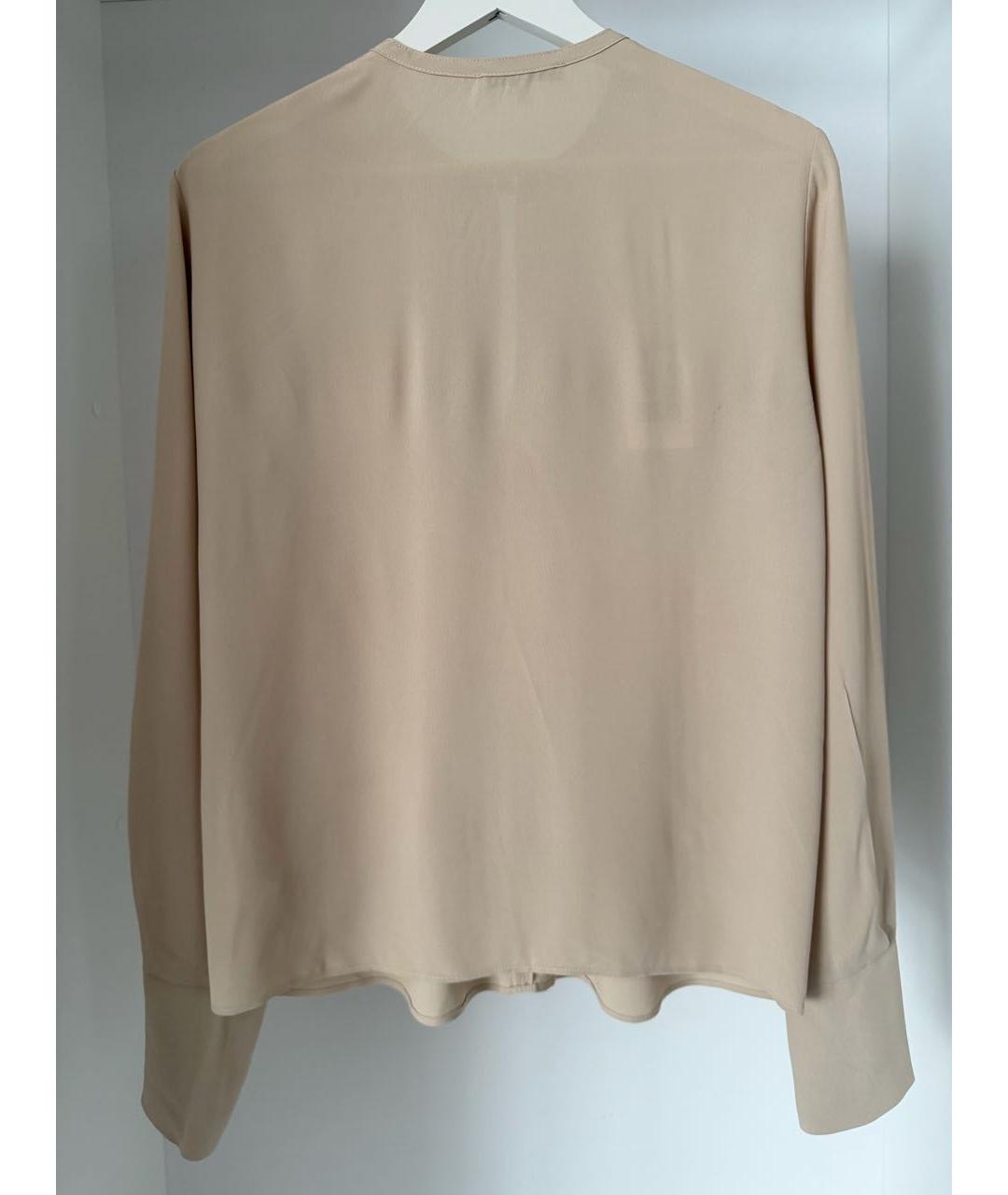 PATRIZIA PEPE Бежевая вискозная блузы, фото 3