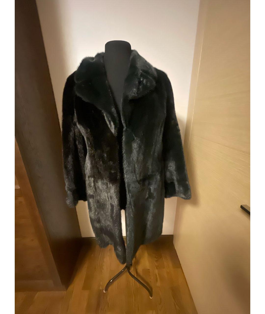 FENDI Черная меховая шуба, фото 5