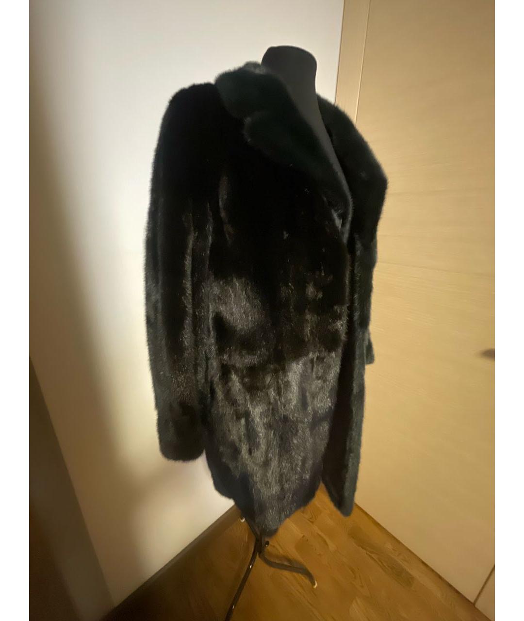 FENDI Черная меховая шуба, фото 4