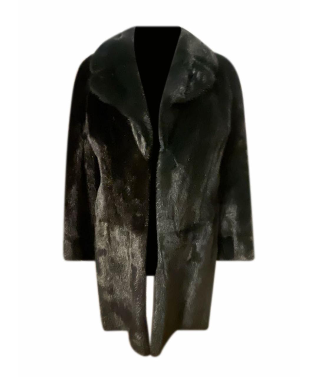 FENDI Черная меховая шуба, фото 1