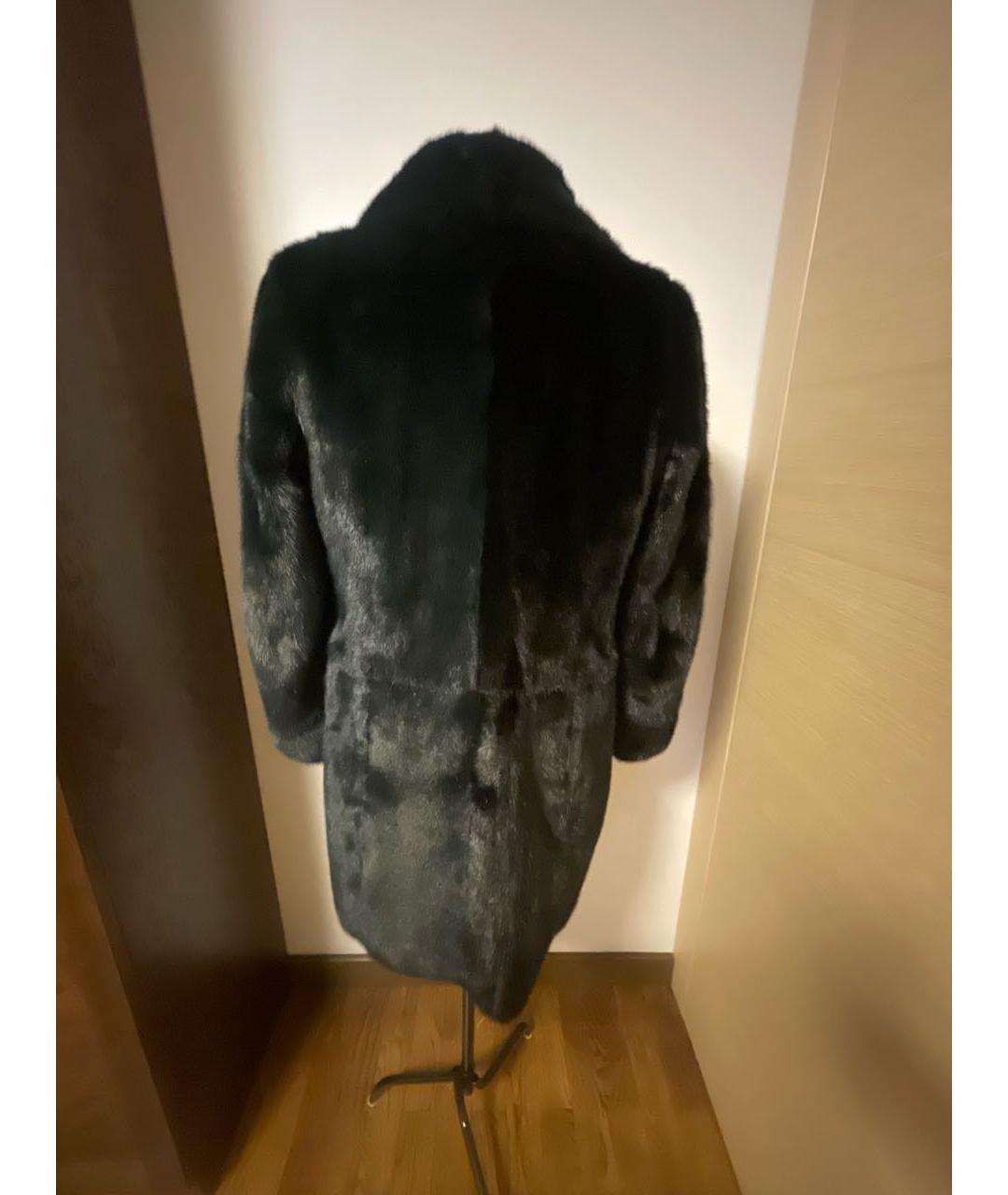 FENDI Черная меховая шуба, фото 2