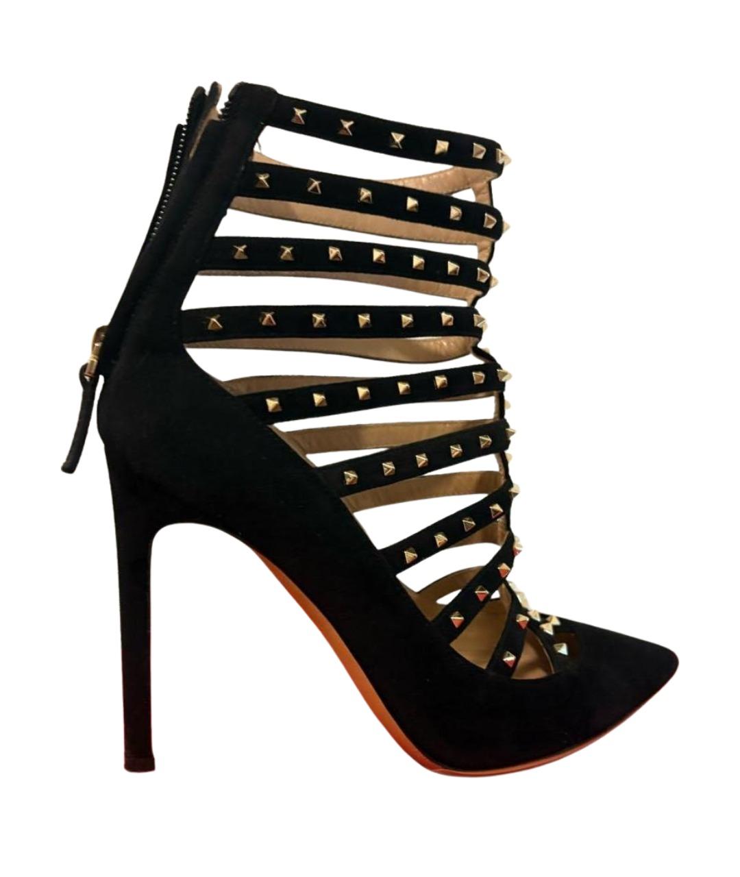 VALENTINO Черные замшевые туфли, фото 1