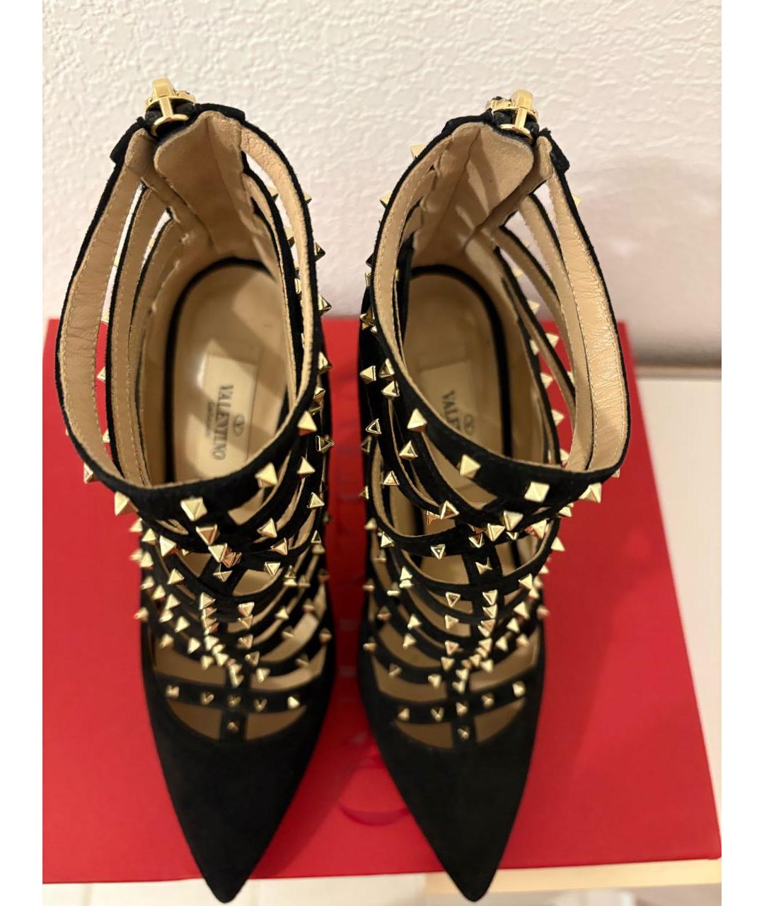 VALENTINO Черные замшевые туфли, фото 3