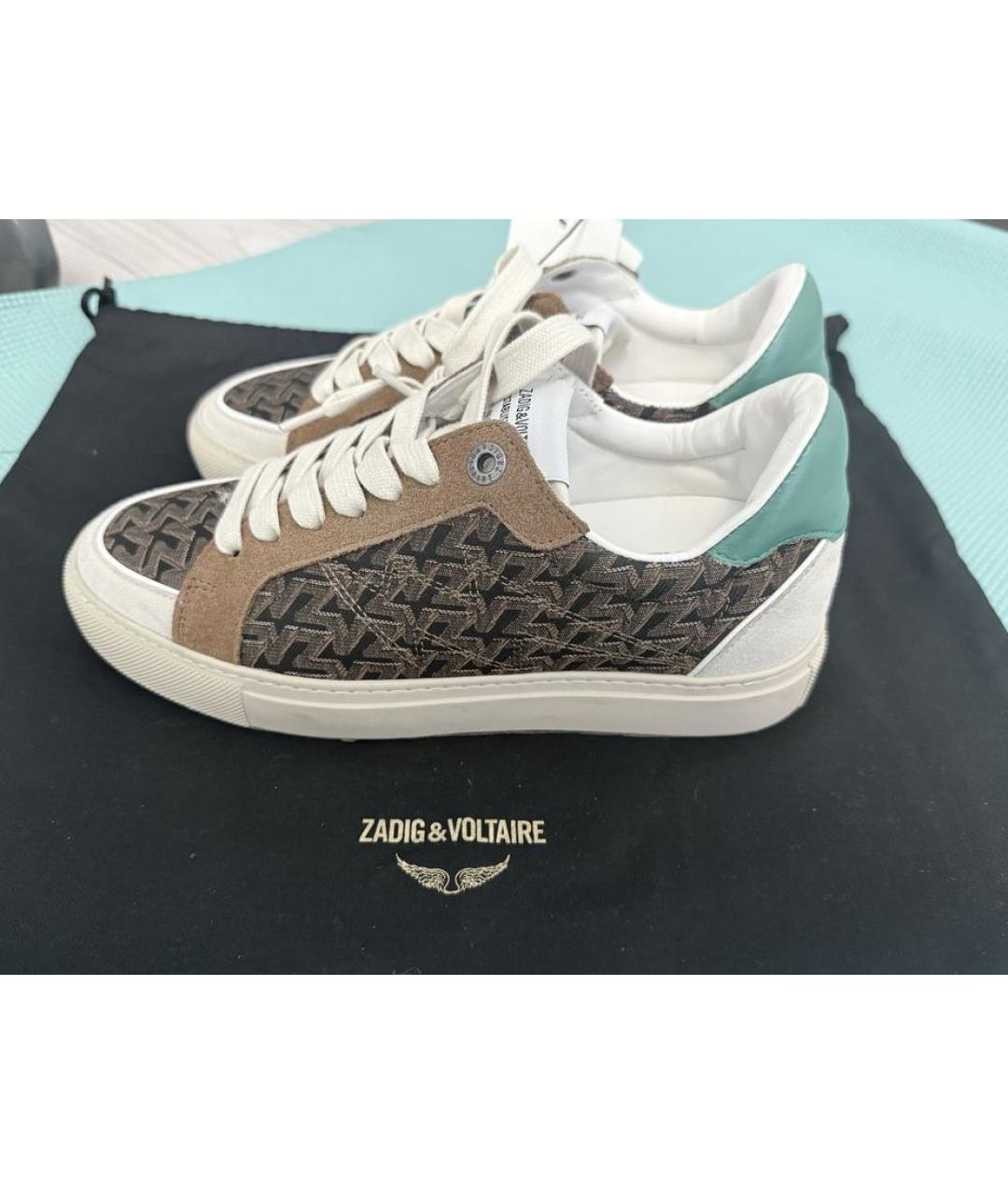 ZADIG & VOLTAIRE Коричневые кеды, фото 8