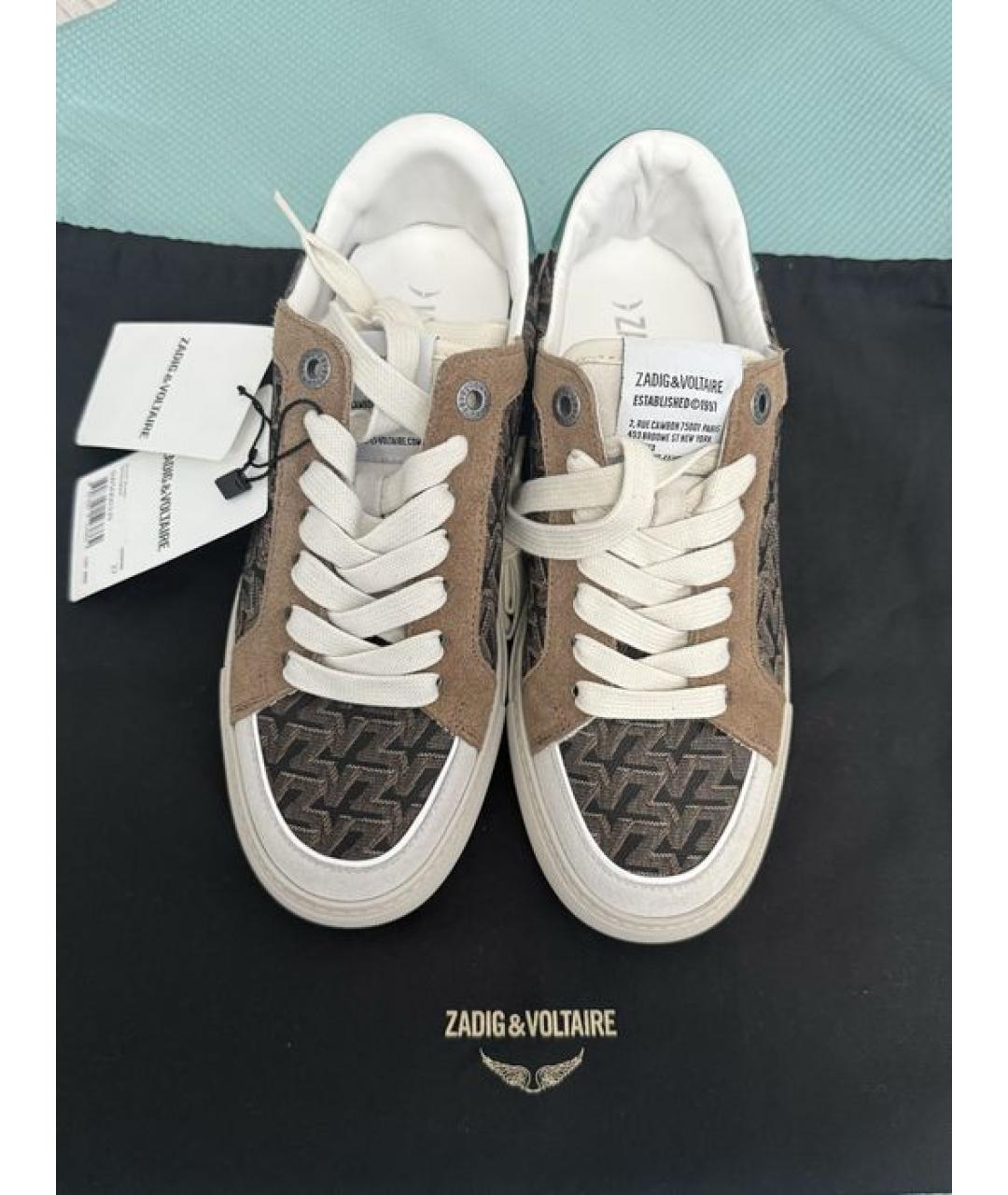 ZADIG & VOLTAIRE Коричневые кеды, фото 2