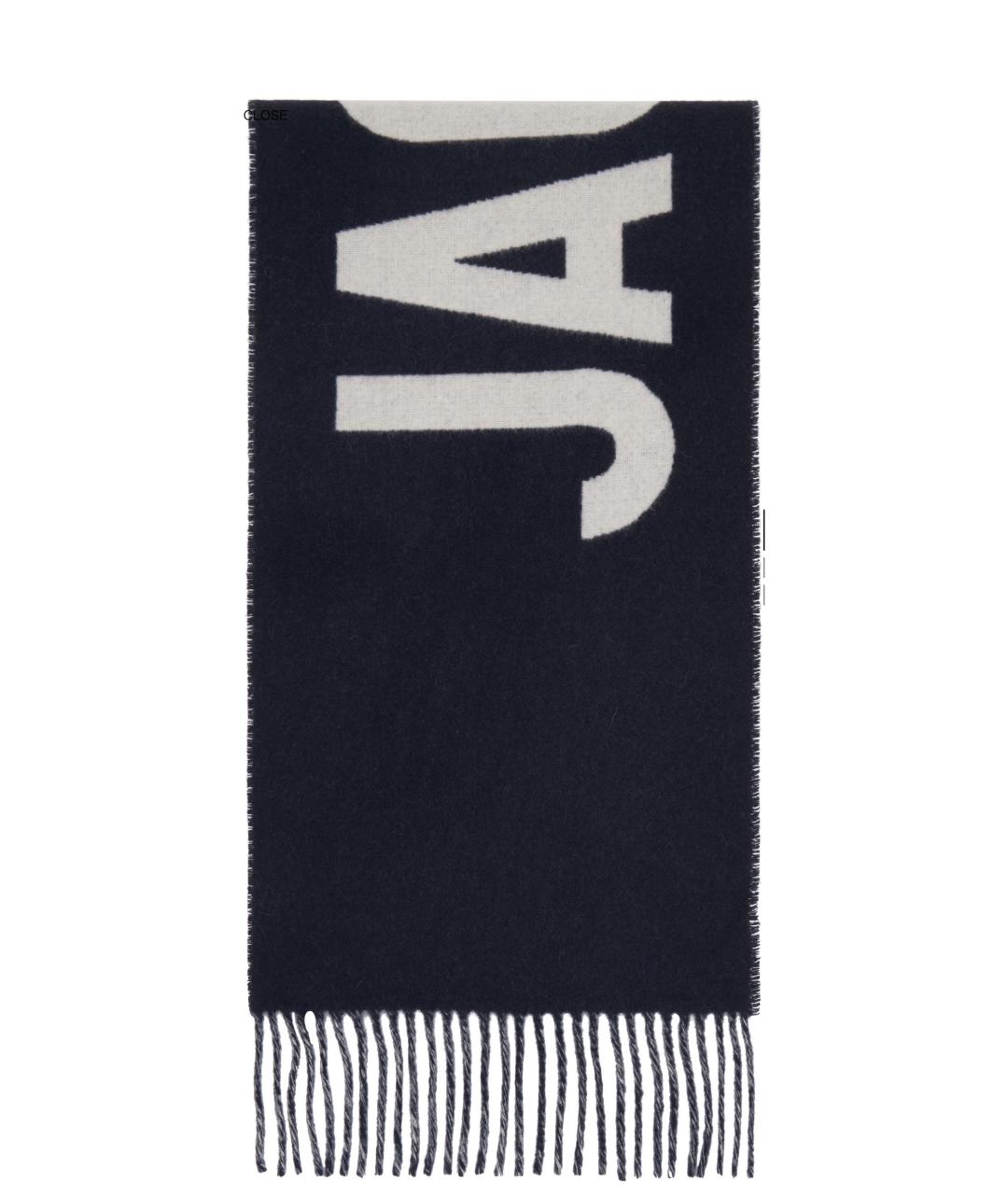 JACQUEMUS Темно-синий шарф, фото 1