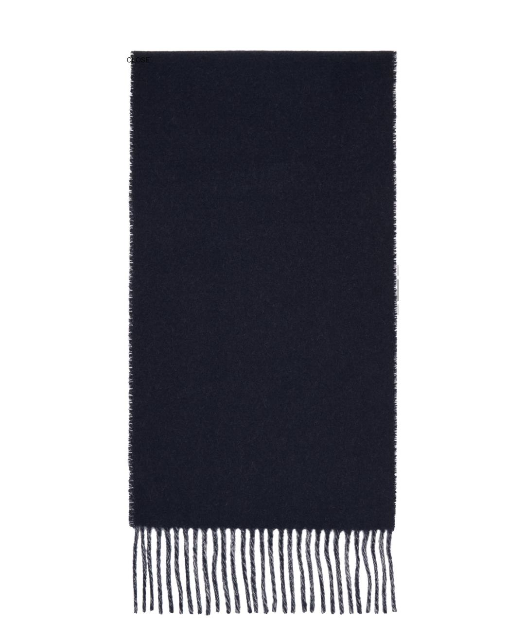 JACQUEMUS Темно-синий шарф, фото 2