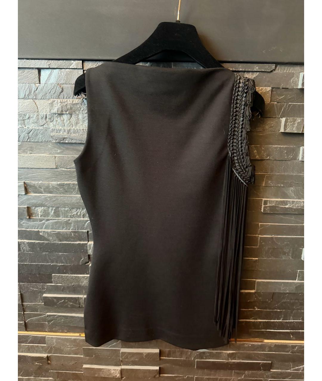 DSQUARED2 Черная шерстяная жилетка, фото 2