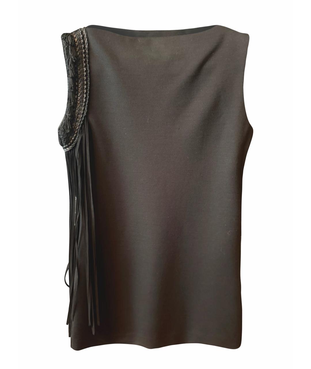 DSQUARED2 Черная шерстяная жилетка, фото 1