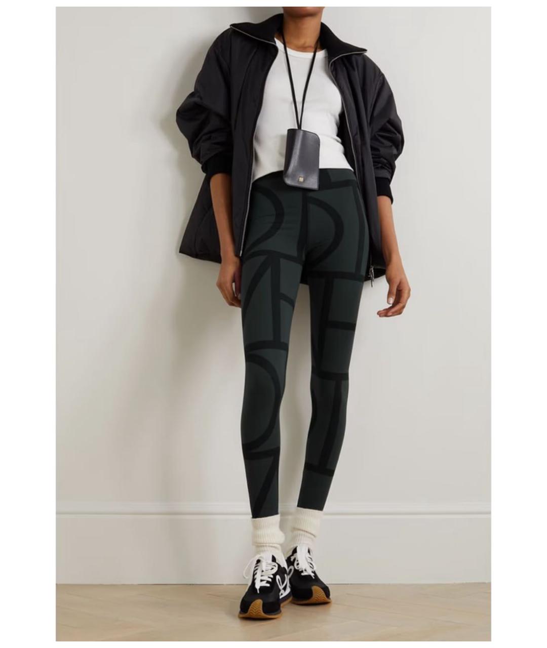 TOTEME Серые леггинсы и велосипедки, фото 4