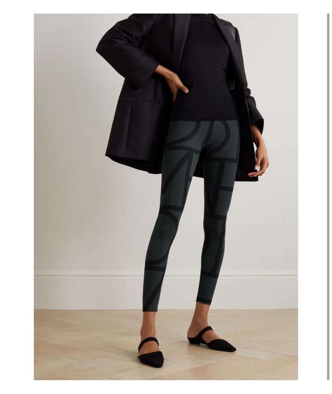 TOTEME Серые леггинсы и велосипедки, фото 2