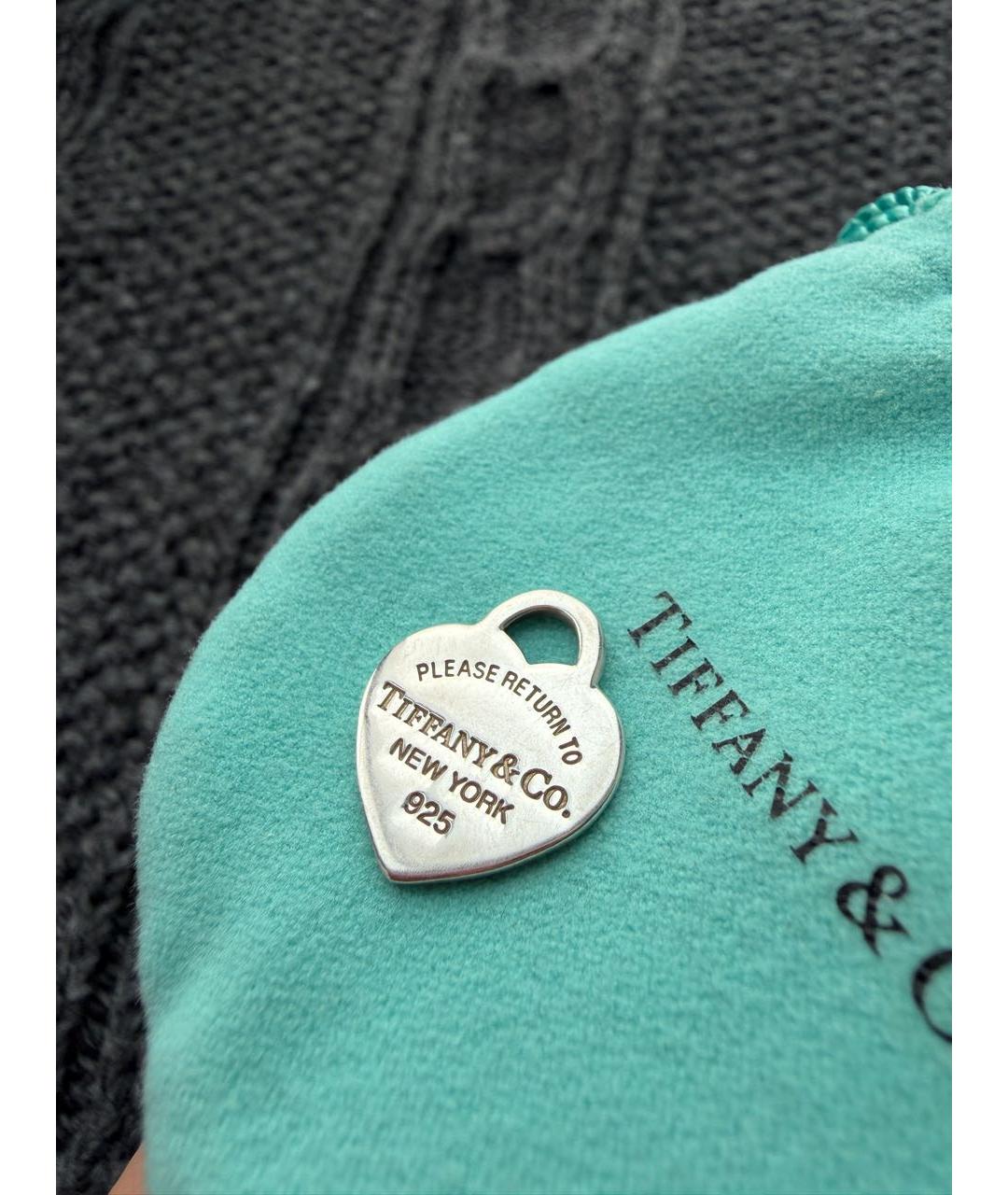 TIFFANY&CO Бирюзовый серебряный кулон, фото 5