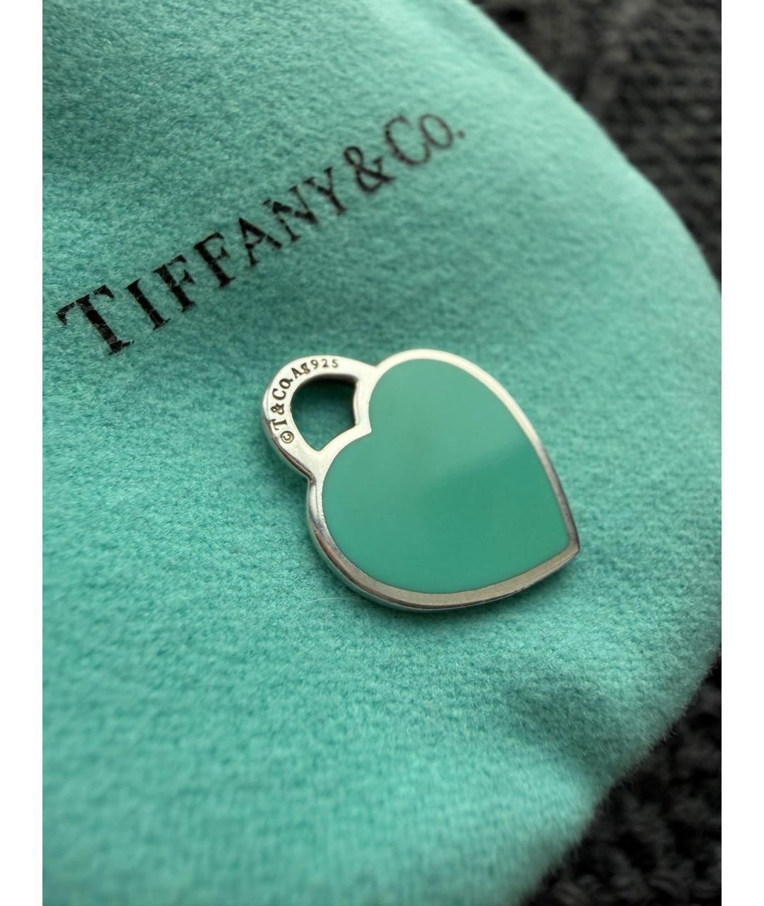 TIFFANY&CO Бирюзовый серебряный кулон, фото 6