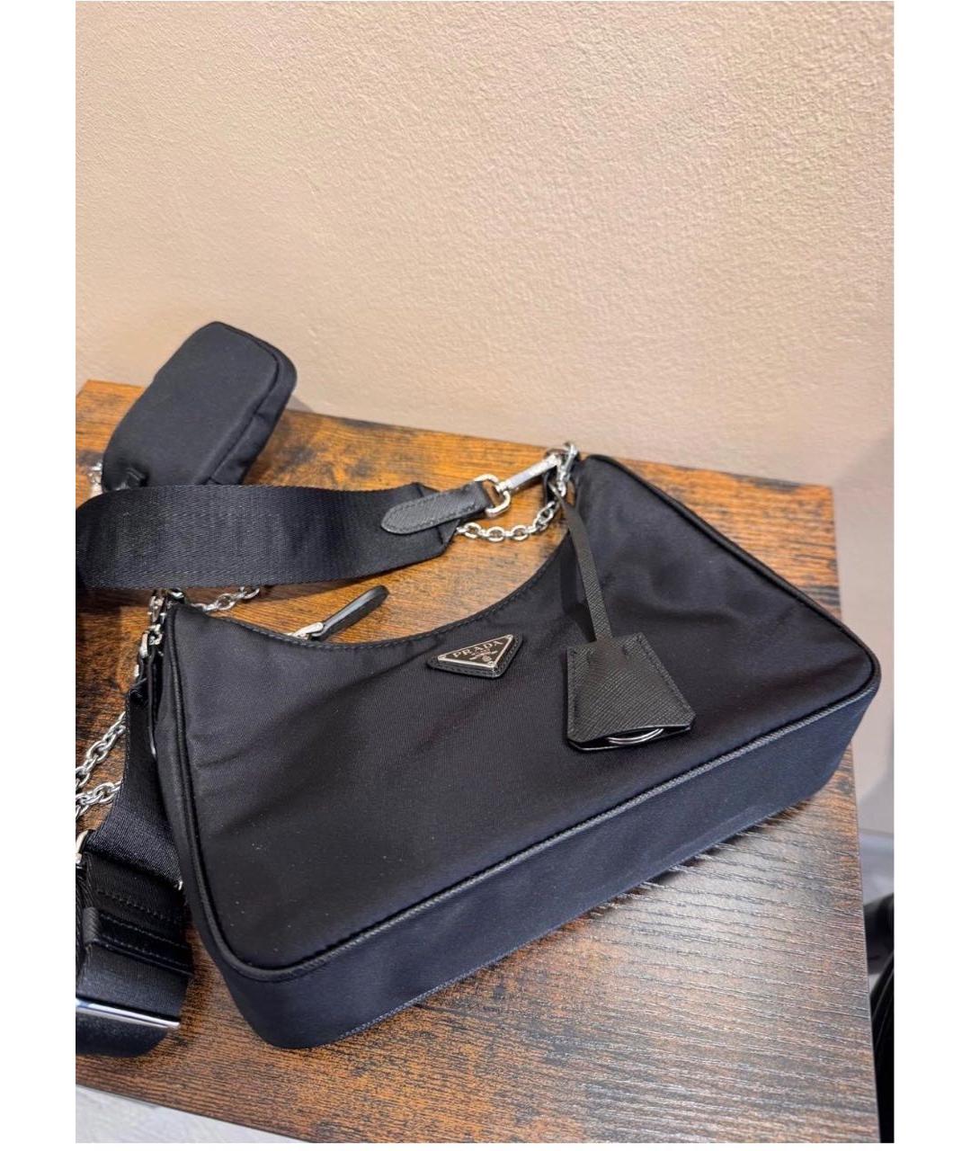 PRADA Черная сумка через плечо, фото 5