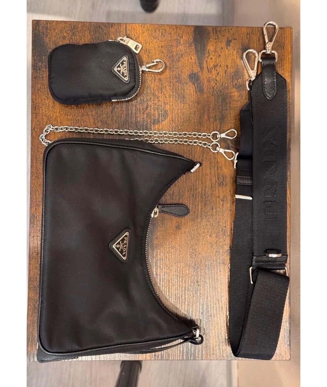 PRADA Черная сумка через плечо, фото 4