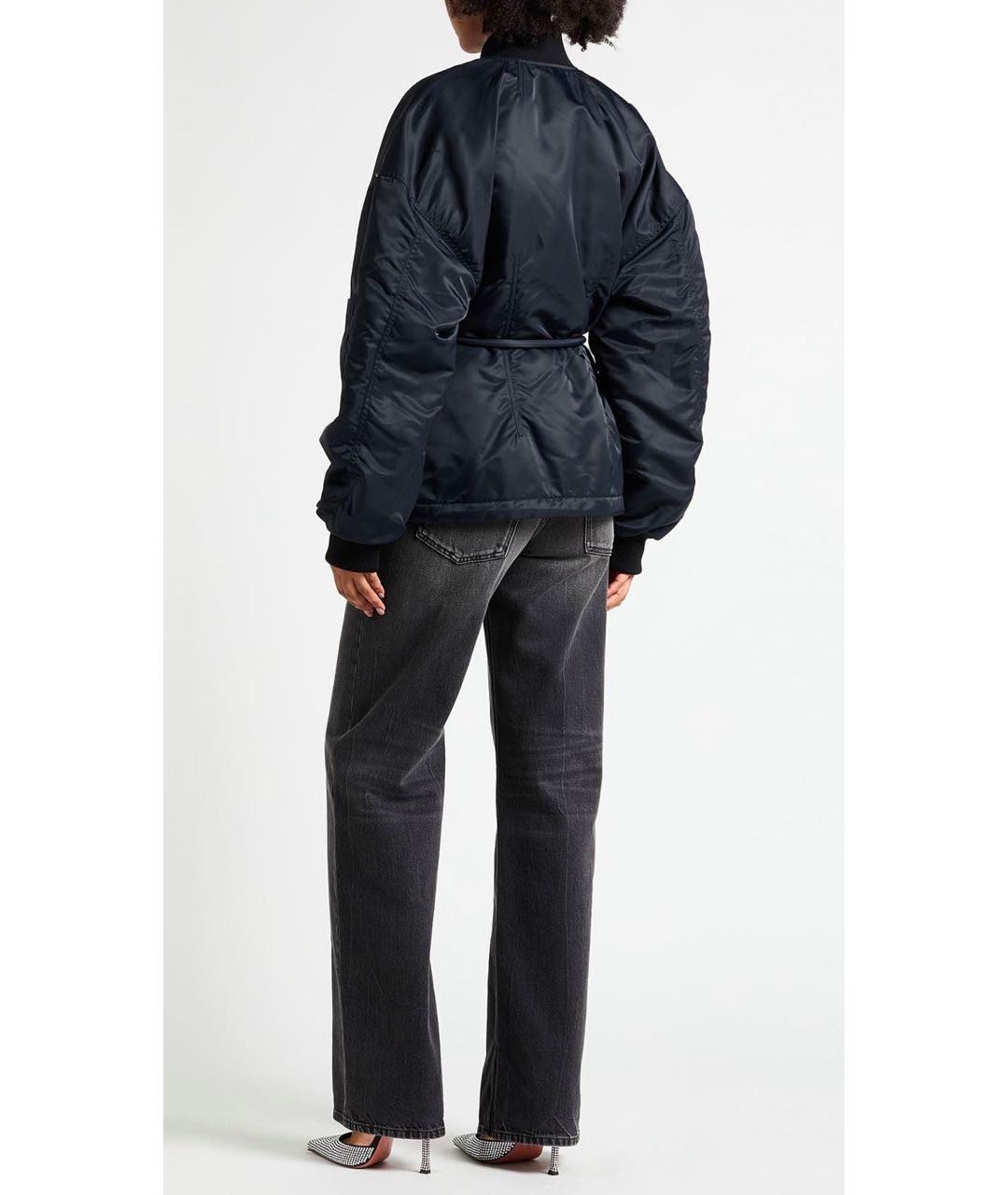 SPORTMAX Черная синтетическая куртка, фото 2