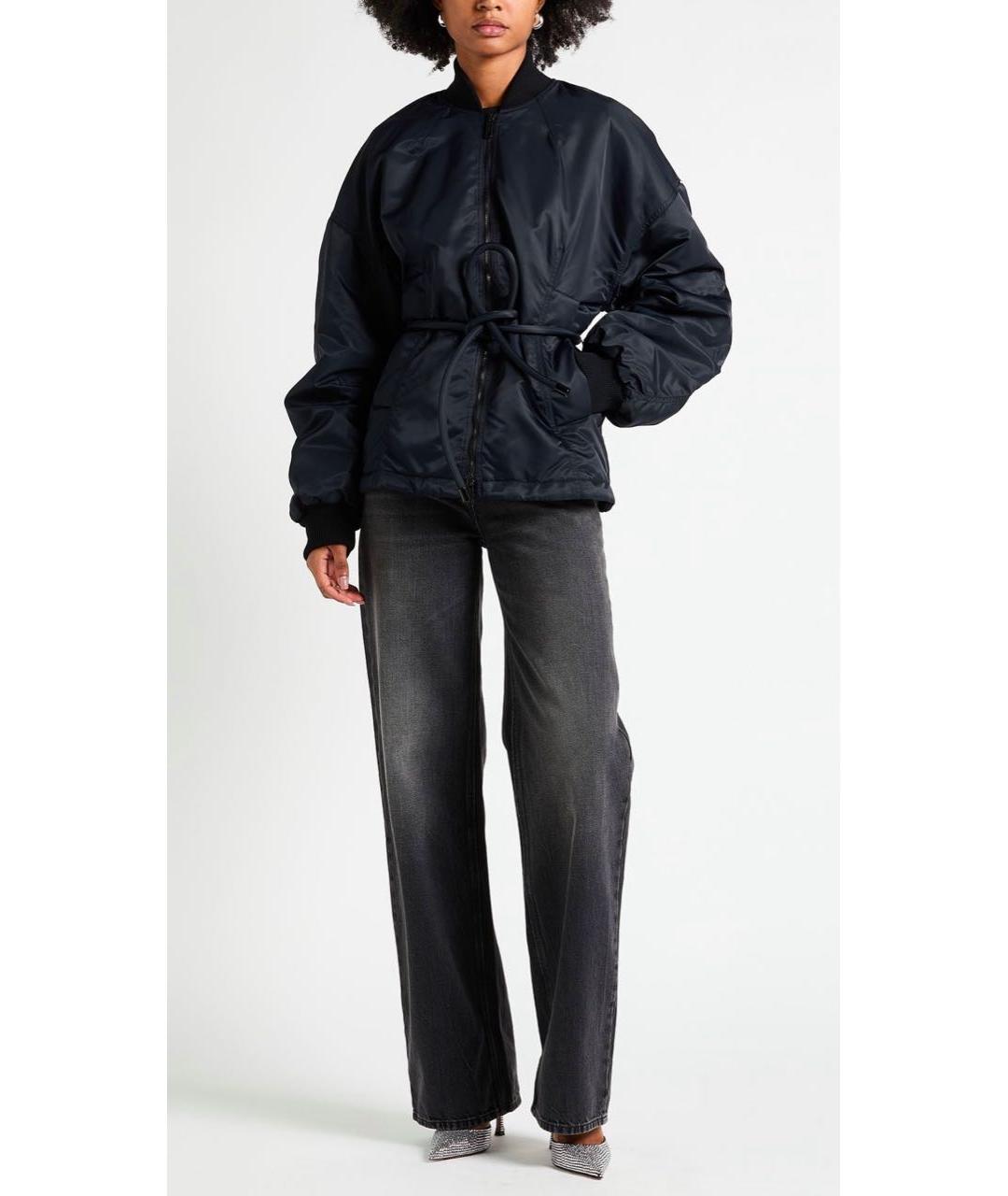 SPORTMAX Черная синтетическая куртка, фото 3