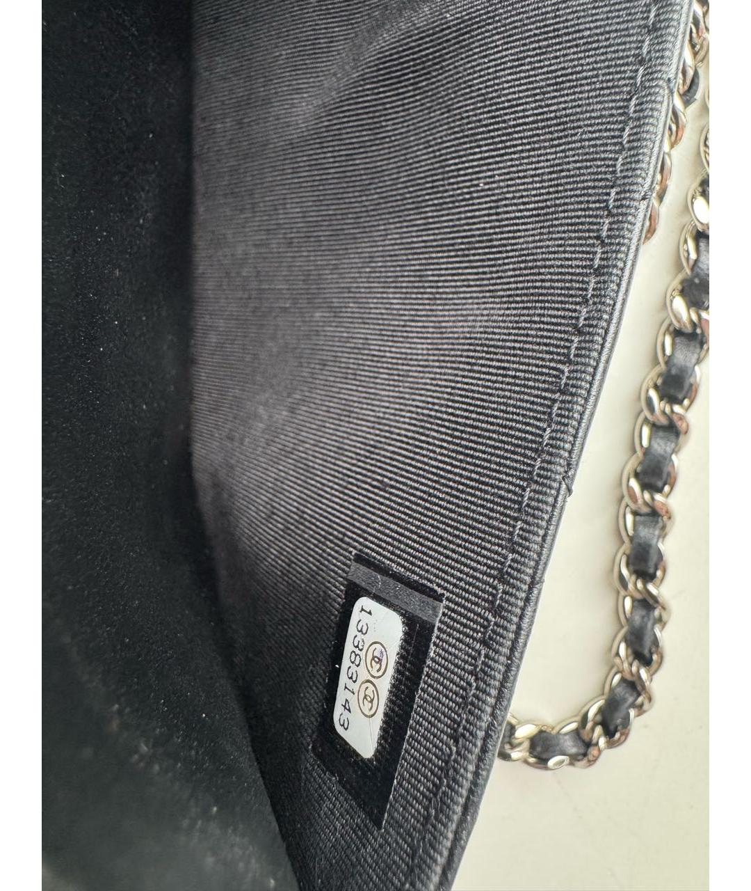 CHANEL Черная кожаная сумка через плечо, фото 5