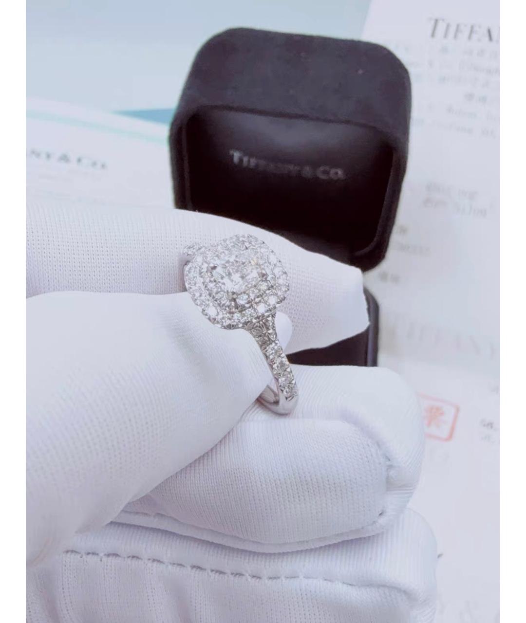 TIFFANY&CO Белое платиновое кольцо, фото 5