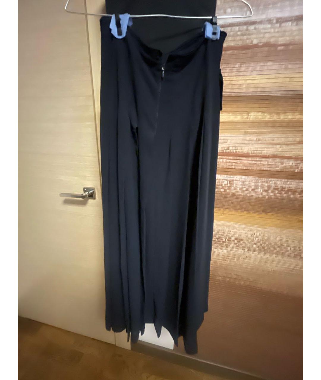 VICTORIA BECKHAM Синяя полиэстеровая юбка миди, фото 2