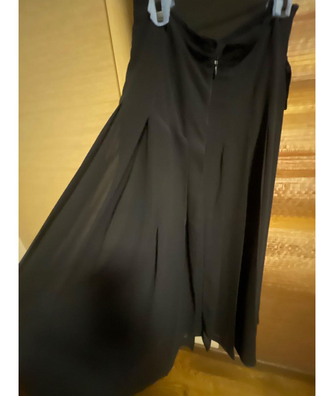 VICTORIA BECKHAM Синяя полиэстеровая юбка миди, фото 3