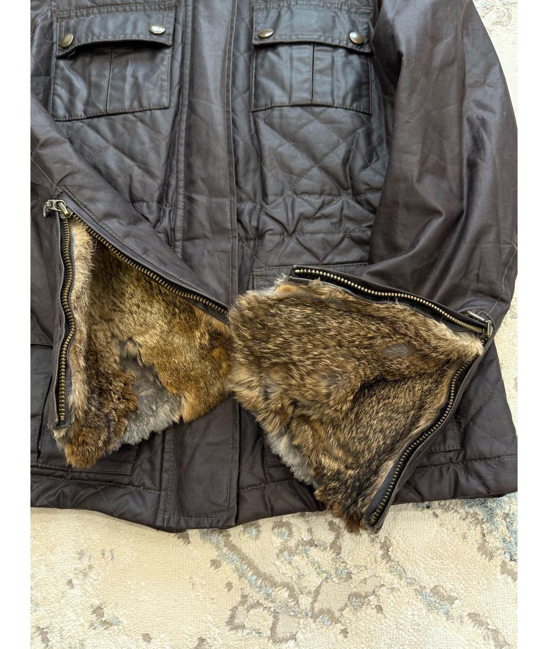 BELSTAFF Коричневая хлопковая куртка, фото 7