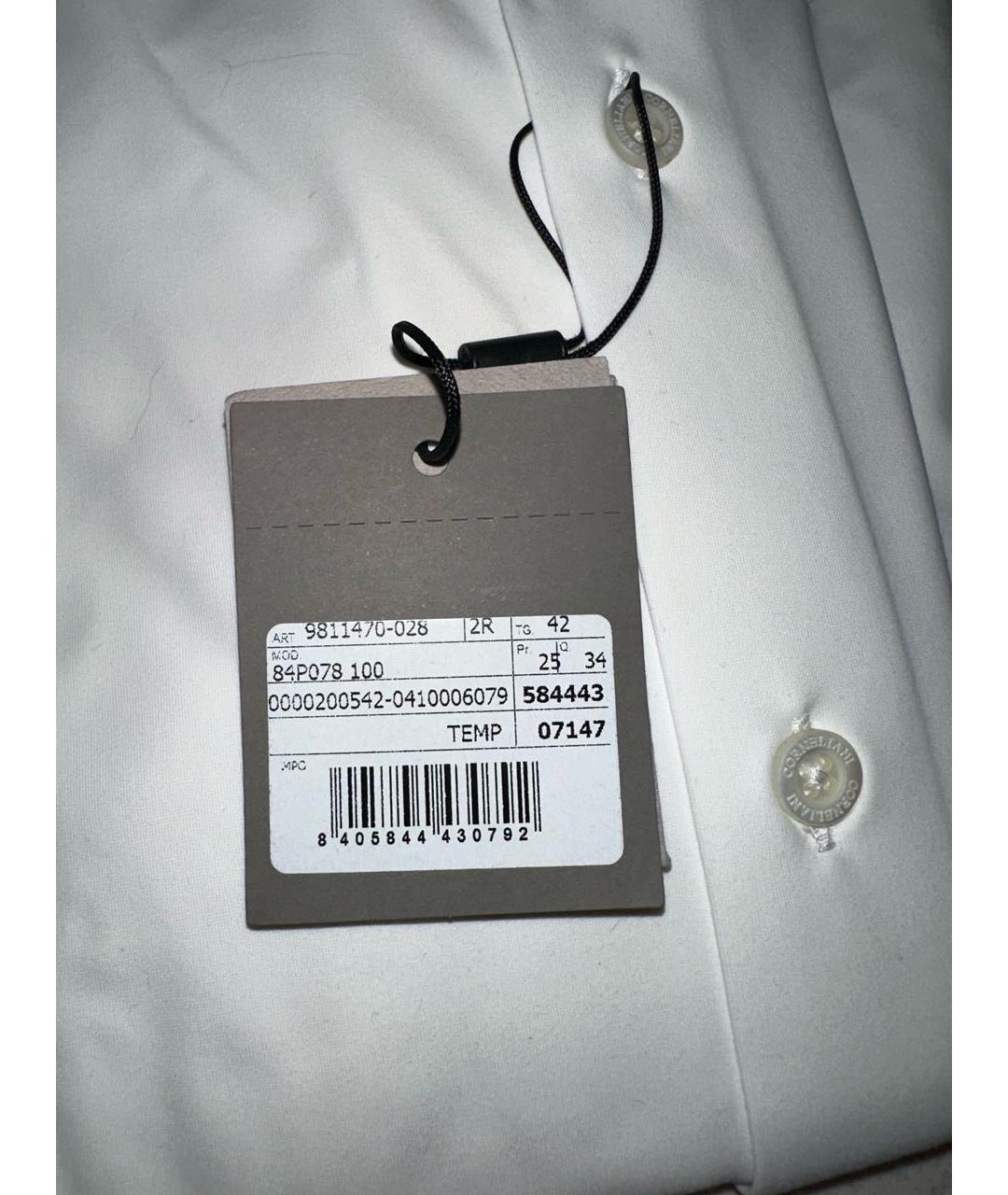 CORNELIANI Белая классическая рубашка, фото 8