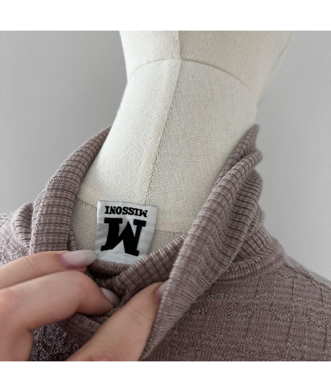 MISSONI Фиолетовая шерстяная водолазка, фото 3