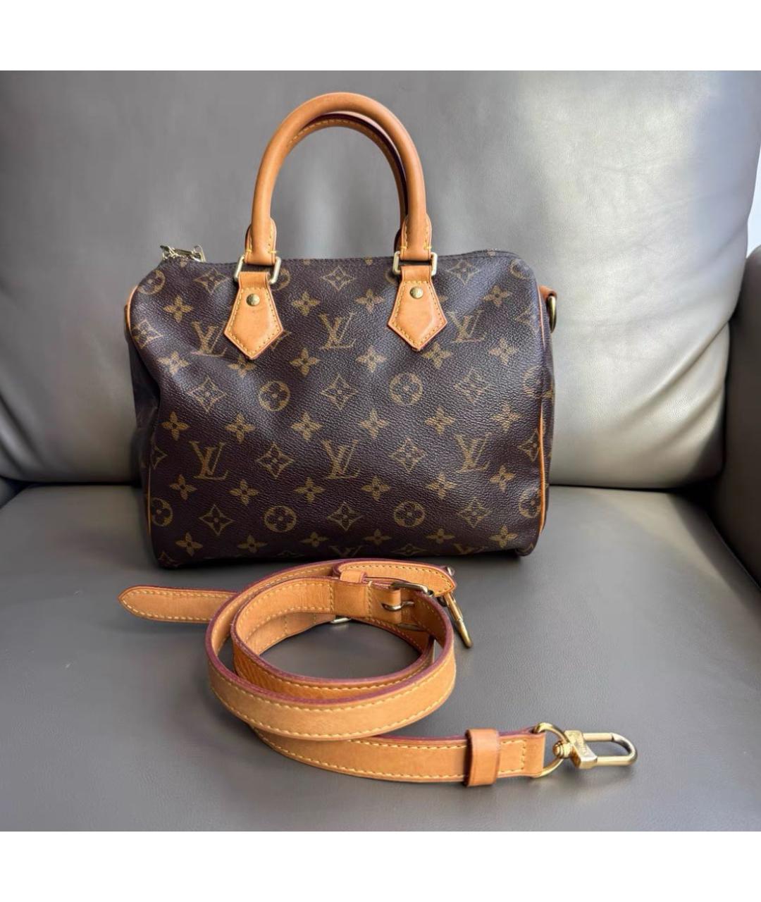 LOUIS VUITTON Коричневая сумка через плечо, фото 6