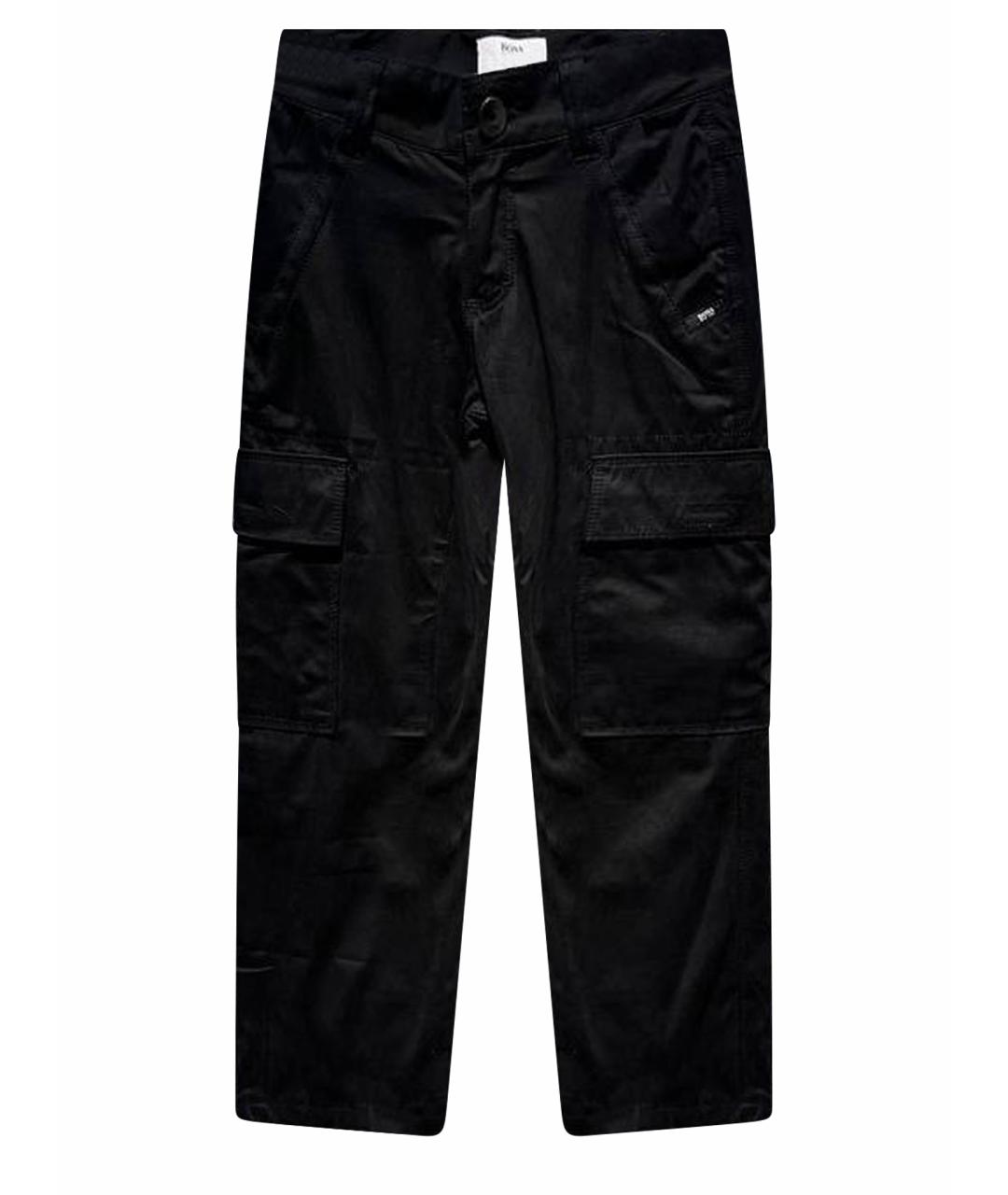 HUGO BOSS Черные хлопковые брюки и шорты, фото 1