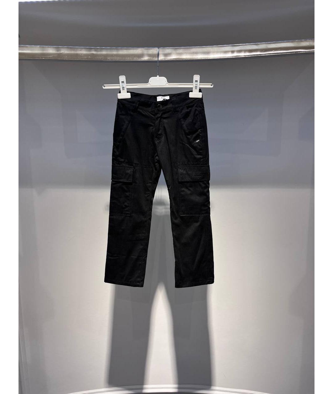 HUGO BOSS Черные хлопковые брюки и шорты, фото 4