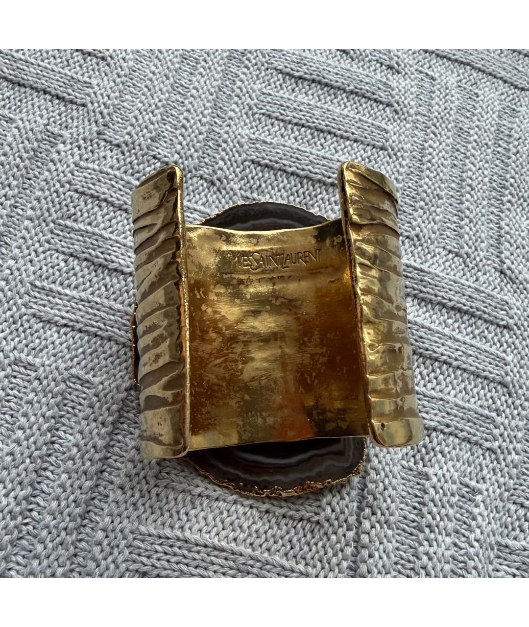 SAINT LAURENT Золотой браслет, фото 6