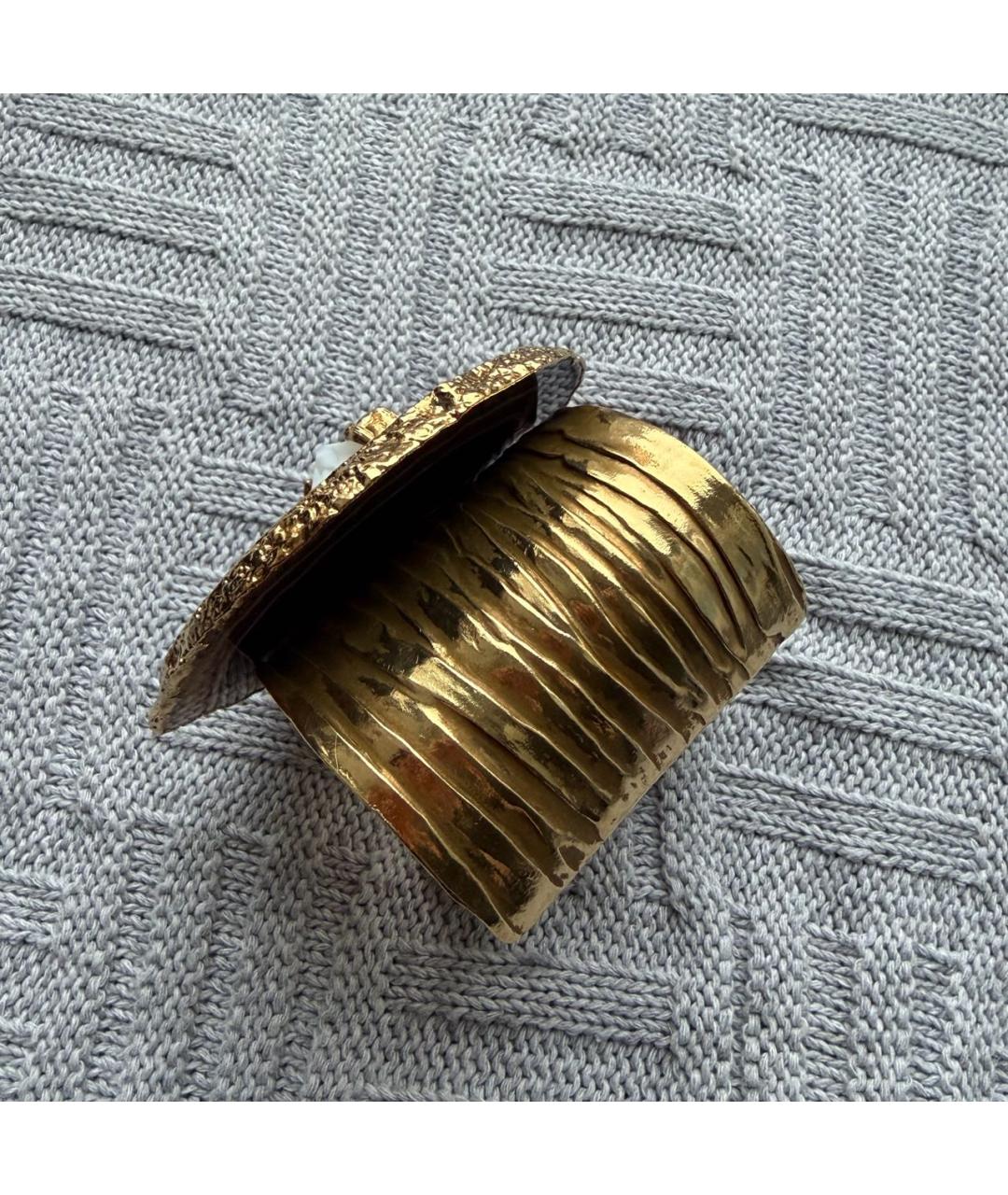SAINT LAURENT Золотой браслет, фото 4