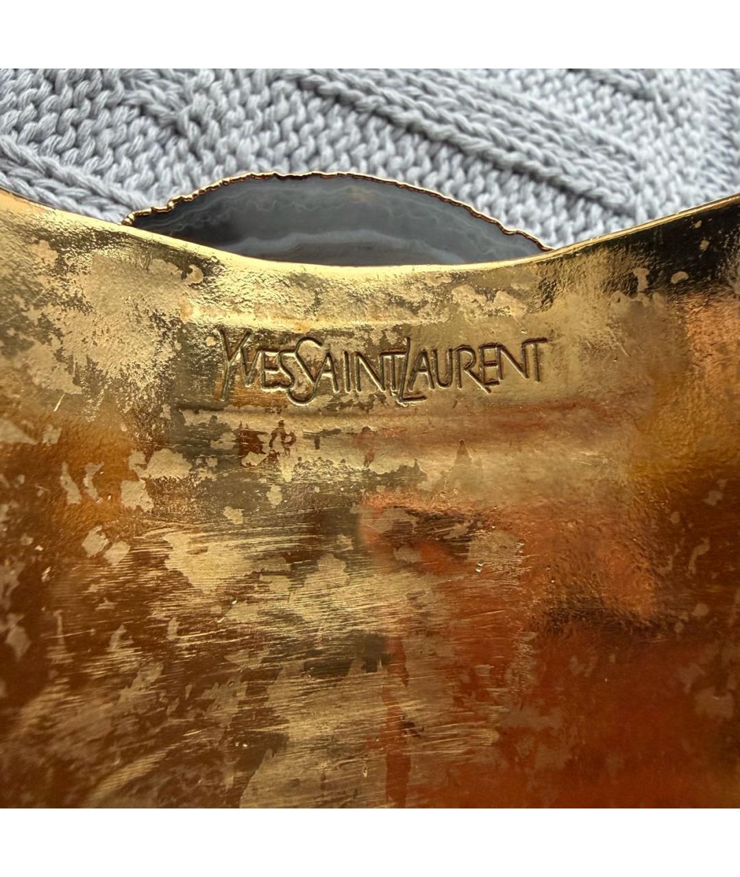 SAINT LAURENT Золотой браслет, фото 7