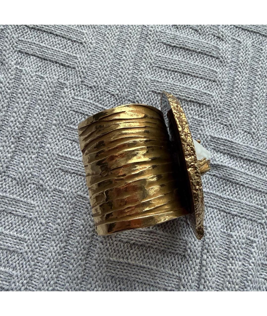 SAINT LAURENT Золотой браслет, фото 5