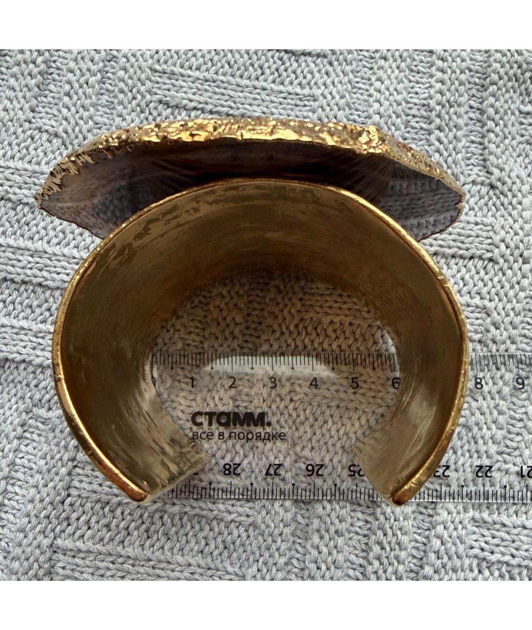 SAINT LAURENT Золотой браслет, фото 8