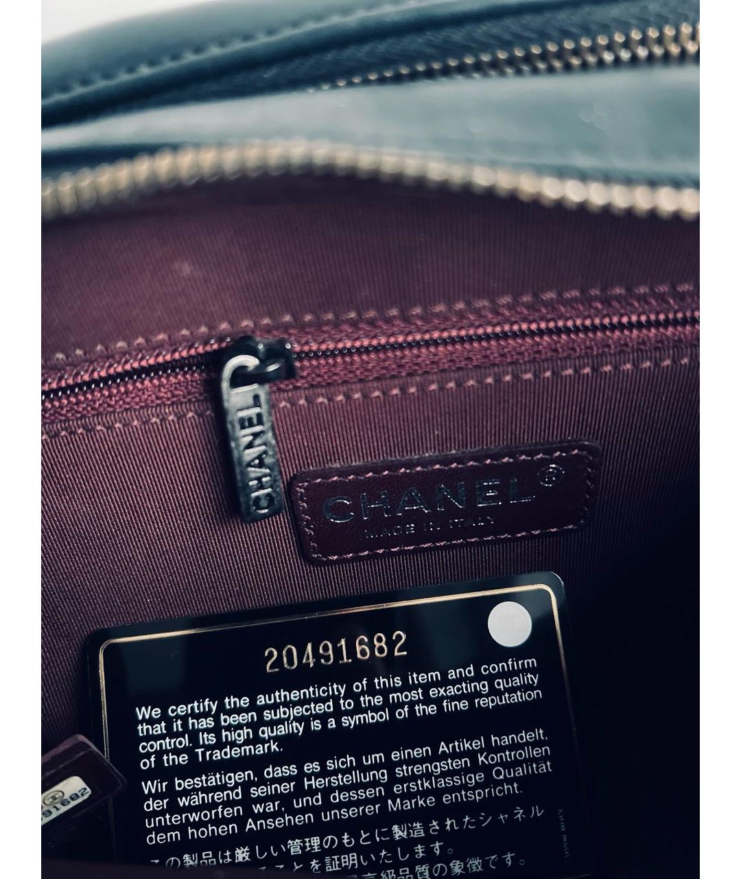 CHANEL Черная кожаная сумка через плечо, фото 4