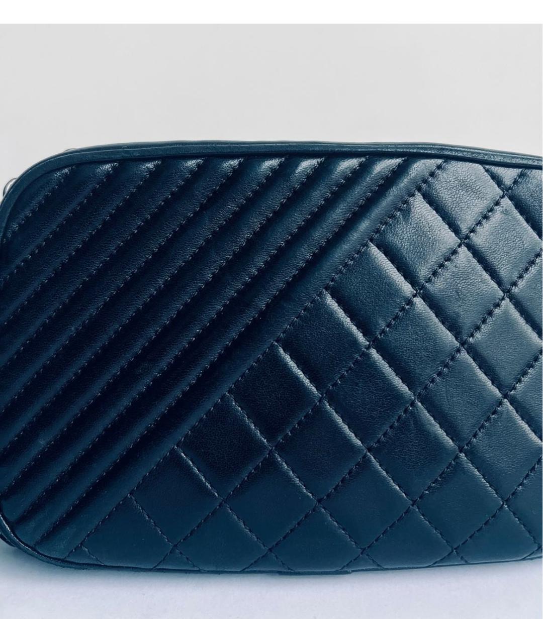 CHANEL Черная кожаная сумка через плечо, фото 2